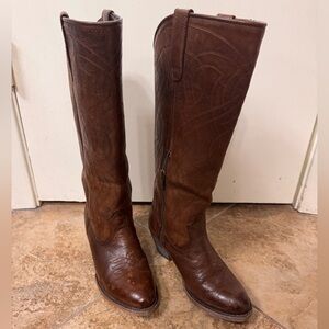 Ariat Brown Leather Knee-High Riding Boots Size 6B
